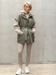 Жилет женский теплый пуховый удлиненный на молнии с поясом Seventeen 2XL-3XL Оливковый 2088.5480 - изображение 3