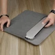 Чохол конверт на магніті для ноутбука або планшета з екошкіри для Macbook Air Pro 13 Cірий - зображення 3