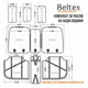 Комплект, 3D чохли для сидінь BELTEX Montana, black - зображення 7