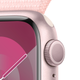 Smartwatch Apple Watch Series 9 GPS 41mm Pink Aluminium Case with Light Pink Sport Loop (MR953) - obraz 3