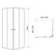 Душевая кабина RJ VELUM 90ВRZ082Linia 90x90, черный - изображение 2