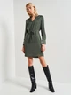 Платье миди летнее женское H&M 0926729 XS Хаки (7000000000905) - изображение 3