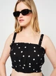 Топ женский H&M 0972843 M Черный (7000000001091) - изображение 4