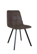 Стілець Max's furniture Норман 01 Чорний/Коричневий нубук - изображение 1