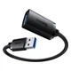 USB-кабель подовжувач USB на USB Baseus AirJoy Series charging data (3m, 5 Gbit/s, OTG, USB 3.0, 3A). Black - зображення 5