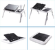 Складаний столик для ноутбука E-Table з охолодженням розкладний столик з вентиляцією - изображение 3