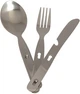 Набір столовий Ложка, Виделка, Ніж Mil-Tec CAMPING ESSBESTECK 3-TLG.S/STEEL (14622700-3) - изображение 2