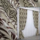Комплект готових штор VR-Textil Блекаут-софт Корона № 1274ш(Б) Бежевий з коричневим 150х275 см 2шт (33-0117) - зображення 1