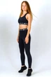 Спортивные Лосины Actix Athletic Legg Black, классические с высокой посадкой, чёрные S - изображение 4