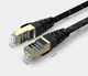 Патч корд Ampcom 2м сетевой кабель 10 Гбит\с Ethernet RJ45 Cat 7 плоский черный в оплетке - изображение 8