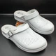 Чоловічі сабо шкіряні Adaco 712sr white 46р - зображення 3