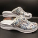 Жіночі шкіряні сабо Adaco 812sr blue flowers 41р - изображение 1