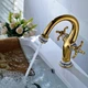 Смеситель для умивальника Luxor Bambina Gold Blauwerden Золотой - изображение 9