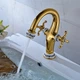 Смеситель для умивальника Luxor Bambina Gold Blauwerden Золотой - изображение 10