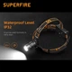 Ліхтар налобний акумуляторний SuperFire HL08 1600 Lumen IP32 (HL08-SF) - зображення 8
