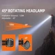 Фонарь налобный аккумуляторный SuperFire HL23-S 350 Lumen IP44 (HL23-S-SF) - изображение 4