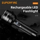 Ліхтар ручний акумуляторний SuperFire D18 3350 Lumen IP44 (D18-SF) - зображення 2