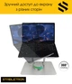 Підставка для ноутбука та планшета HQ-Tech Stabletron DT-086 Aluminum Laptop Stand Silver для MacBook з підвищеною стійкістю для ноутбуків до 17 дюймів, складна конструкція з поворотним механізмом на 360 ° (колір siilver) - зображення 3