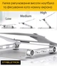 Подставка для ноутбуков и планшетов HQ-Tech Stabletron N16 Aluminum Laptop Stand Silver для MacBook стенд с алюминиевым сплавом, повышенная стойкость к ноутбукам до 16 дюймов, складная конструкция (цвет siilver) - изображение 4