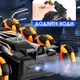 Трюковая машинка на радиоуправлении AToys Stunt-Racer, перевертыш на 8 колесах, свет, звук, пускает пар Оранжевый - изображение 5