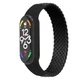 Ремінець для Xiaomi Mi Band 7/6/5/4, Braided Solo Loop, чорний, розмір M, нейлоновий плетений браслет, еластичний змінний ремінець для фітнес-трекера з надійним кріпленням, ArmorStandart (ARM58769) - зображення 1