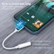 Переходник Choetech Lightning - 3.5 мм Jack 10 см Белый (AUX005) - изображение 4