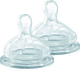 Силіконова соска Bebe Confort Emotion Physio широка основа середній потік розмір M 2 шт (3102202000) - зображення 1