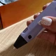 Набор для творчества 3D ручка с жк дисплеем пластиком подставкой USB сиреневый (P62-2) - изображение 4