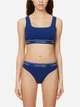 Бюстгальтер без косточек хлопковый Calvin Klein Underwear 212305815 L Синий (1159789823) - изображение 5