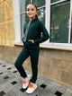 Дитячий спортивний костюм (худи + штани) для дівчинки AVRORA АА122457 122-128 см Зелений - зображення 2