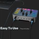 Fifine Ampligame SC3 ігровий аудіо мікшер з XLR, USB звукова карта - Чорний - зображення 7