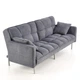 Сірий диван-ліжко Roberto Halmar 193x86x85 (V-CH-ROBERTO-SOFA) 155616 - зображення 4