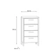 Сучасний комод для вітальні Kirikus Forte 50,5x89,5x40,2 (KUSK214) 147928 - зображення 2