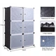Пластикова шафа-органайзер HCX Storage Cube Cabinet МР 26-31 Чорна - зображення 3