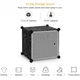 Пластикова шафа-органайзер HCX Storage Cube Cabinet МР 26-31 Чорна - зображення 6
