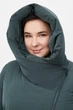 Подовжений жіночий пуховик Finn Flare FWB160135-530 Plus Size зелений 3XL - зображення 5