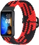 Ремешок Solo Loop Multi для Huawei Band 8 Black Red (33625-44) - изображение 1