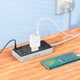 Сетевой удлинитель фильтр HOCO Storm 3-position socket AC8A |3USB/1Type-C, PD/QC, 3A/30W| black - изображение 4