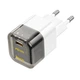 Адаптер мережевий HOCO Transparent tribute single-port C125A |1Type-C, PD/QC, 20W/3A| - зображення 1