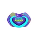 Пустушка силіконова симетрична 18м+ NEON LOVE 2 шт Canpol babies 22/654_blu - изображение 3