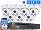 Комплект IP вiдеоспостереження Hiseeu на 7 внутрішніх камер POE 4Мп - зображення 1