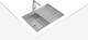 Zlewozmywak TEKA Zenit RS15 1B 1D SilentSmart 780x520x200 mm stal polerowana (115100007) - obraz 2