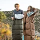 Спальний мішок Naturehike L коричневий 6927595767221-L - зображення 6