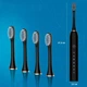 Ультразвуковая зубная щетка Sonic Toothbrush X-3 + 4 насадки черная - изображение 2