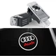 Штатная Led подсветка двери с логотипом AUDI A3 A4 A6 A7 A8 Q7 Q3 логотип в круге Ауди - изображение 1