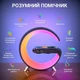 Настільна смарт лампа-нічник G-Smart RGB 15W Light Sound Machine з бездротовою зарядкою та Bluetooth-колонка Чорна - зображення 4