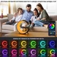 Настільна смарт лампа-нічник G-Smart RGB 15W Light Sound Machine з бездротовою зарядкою та Bluetooth-колонка Чорна - зображення 5