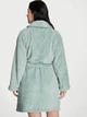Халат Victoria's Secret Short Cozy Robe XS/S зелений - зображення 3