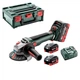 Аккумуляторная угловая шлифмашина Metabo WVB&nbsp;18&nbsp;LT&nbsp;BL&nbsp;11-125&nbsp;Quick 2 акб 5.5 Ah, в кейсе (613057660) - изображение 1