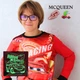 Детская пижама для мальчиков Тачки Молния Маквин | Cars Lightning McQueen | светится в темноте | 3 года рост 96-104см | цвет красный - изображение 2
